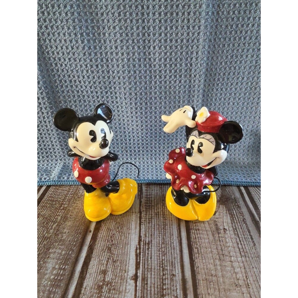 Vintage Mickey & Minnie Mouse Figurines